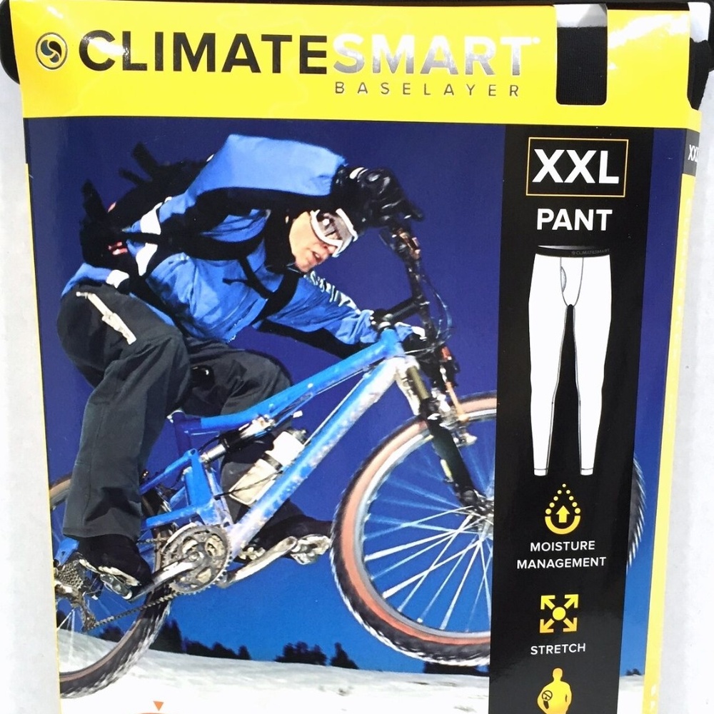 Climate Smart Base Layer Climate Flex Pants XLL Black Mid Weight